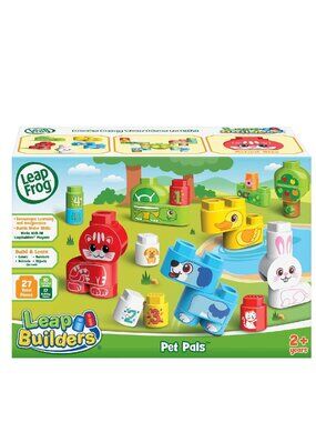 Leapfrog Leap Builders Blocks Pet Pals  27 Pieces For Age 2+ New in Box